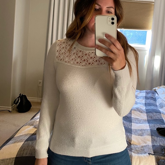 Sweater with lace detail - Picture 2 of 5